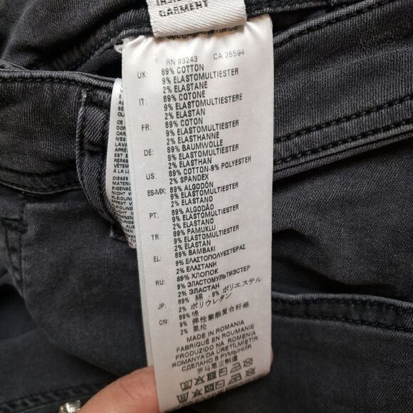 Men's Diesel - Charcoal Diesel Sleenker Slim Jeans - Picture 11 of 16